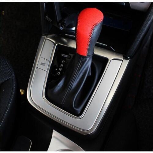 2PCS FIT FOR HYUNDAI ELANTRA AVANTE 2016 2017 CHROME SHIFT GEAR CENTER CONSOLE COVER PANEL TRIM FRAME DRINK HOLDER BEZEL STYLING