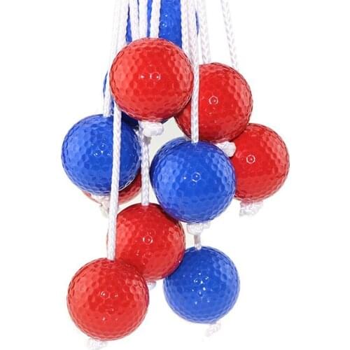2021 New 6pcs Golf Balls Outdoor Sports Golf Ladder Ball Practice Stringing Hole Ball Practice Training Aids