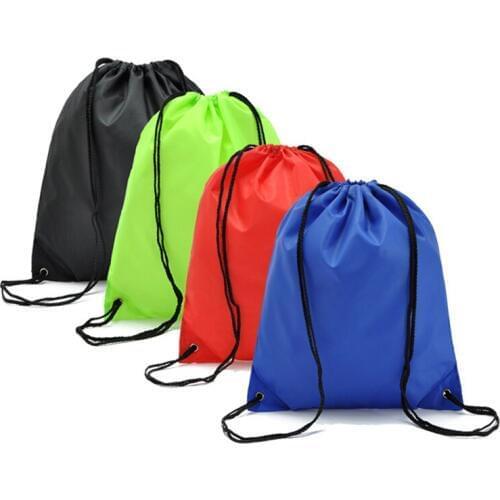 30PCS / LOT Fashion Drawstring Bag Oxford Waterproof Cycling Backpack Sports Storage Travel Backpack