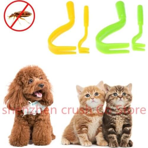 500Pcs/set Plastic Tick Twist Hook Flea Remover Hook Human Cat Dog Pet Supplies Tick Remover Tool Pet Supplies