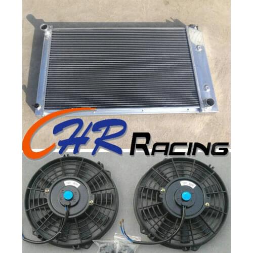 Aluminum radiator & fan*2 for 1970-1981 Pontiac Firebird Trans Am brand new