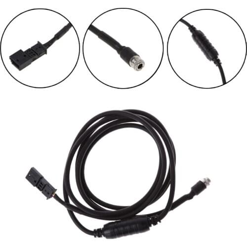 AUX Audio Input Adapter Female 3 pin Cable For BMW E39 E53 E46 X5 BM54 16:9 CD