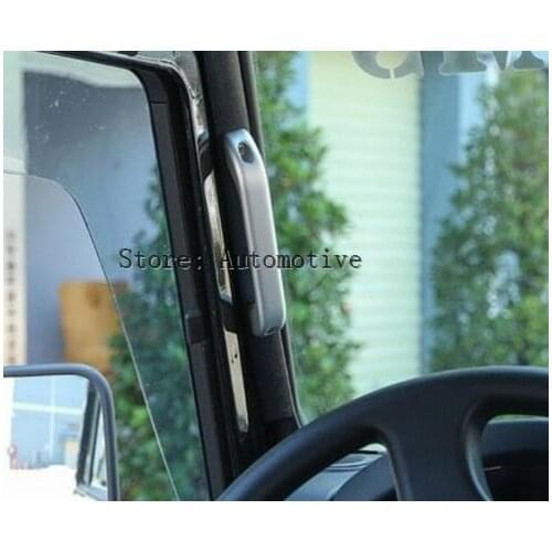 For Land Rover Defender 110 For Landrover Defender 90 Car Interior Matte Chrome Aluminum A Pillar Door Handle Trim Accessory