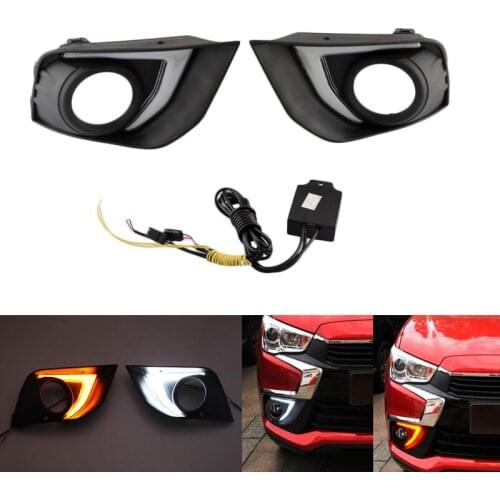 Car DRL led daytime running light for Mitsubishi ASX 2016 2017 outlander sport 2-Colors DRL Driving Day Light Led auto car style