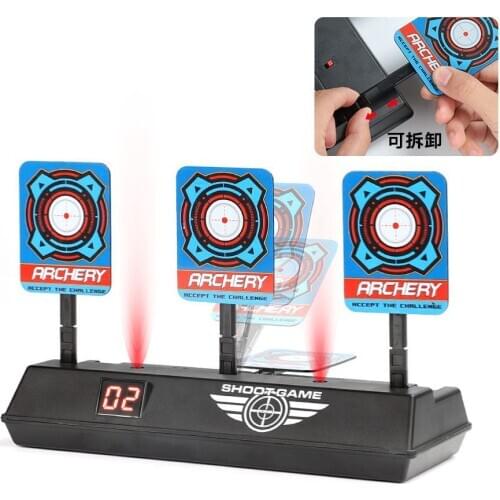 Electric Auto Reset Scoring Shooting Target BB Water Paint Ball Guns Target Boys Glock AKM M416 Blaster Games Accessories Toys