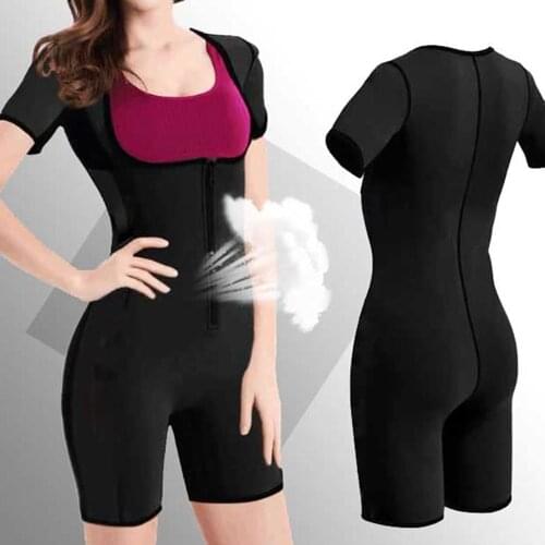 Full Body Shaper Waist Trainer Sauna Suit Neoprene Women Corset Slimming Postpartum Belly Modeling Strap Adjustable Shapewear