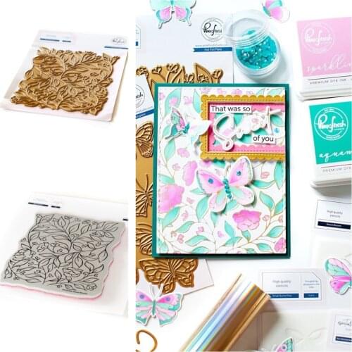 2021 NEW Sweet Blooms Stamps Stencil Hot Foil Scrapbook Diary Decoration Stencil Embossing Template DIY Greeting Card Handmade