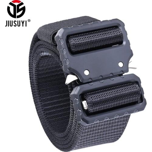 Durable Men Formal Cusual Waistband Utility Military Heavy Duty Tactical Belt Airsoft Police Combat Hunting Waist Strap Gear