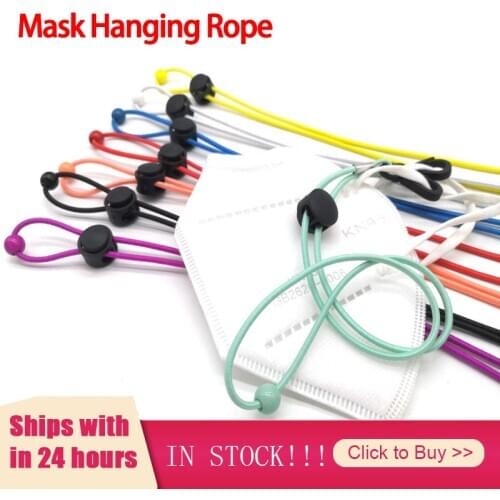 Adjustable Face Mask Lanyard Handy Convenient Holder Rope Anti-lost Anti-drop Mask Hanging Neck Rop Halter Ropes Kitchen Tools