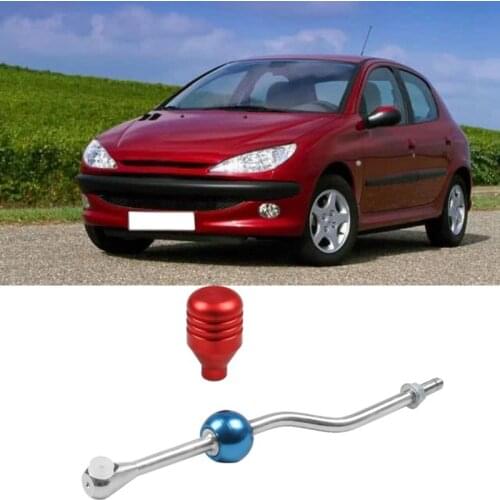 Stainless Steel Short Throw Shifter M10X1.25 with Gear Shift Knob Short Shifter for Peugeot 206 99-00