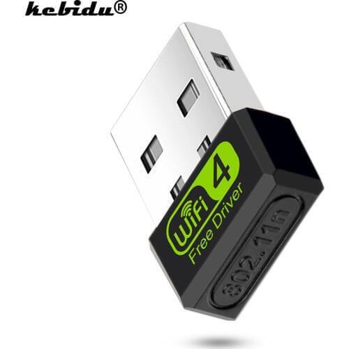 Kebidu Mini USB Wifi Wireless Adapter 150Mbps Wifi Receiver 802.11n USB Ethernet Adapter Wifi Network Card for PC Free Driver