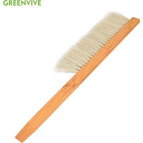 Beekeeping Cleaning Brush Wooden Handle Bee Sweep Beehive Tools Single Row Bristles Beekeeper Equipment