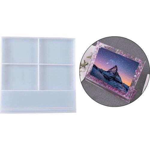 Resin Crystal Epoxy Mold Rectangular Photo Frame Decorations Casting Silicone Mould DIY Crafts Ornaments Jewelry Making Tools