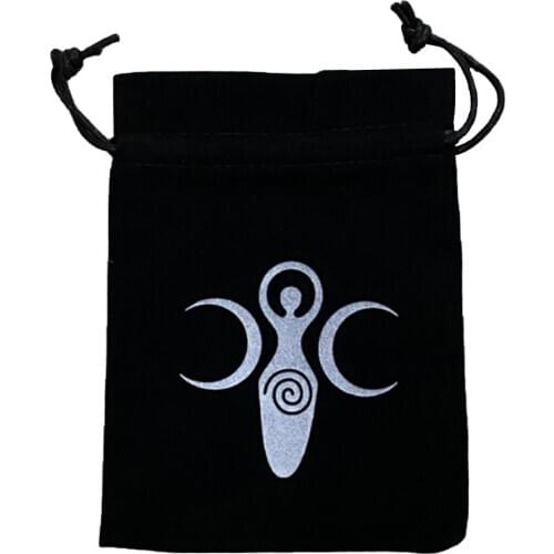 Tarot Cards Storage Bag 13x18CM Soft Lightweight Small Items Mini Drawstring Bag Board Game Tarot Storage Bags