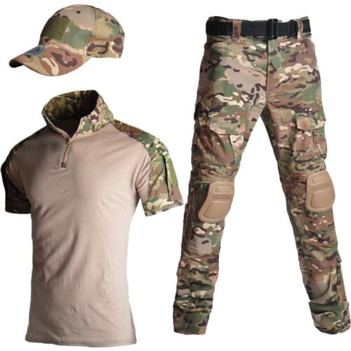 Military tactics clothes soldier uniform multicam uniform summer tropical hunting camouflage fatigues