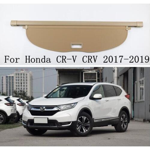 High Quality Car Rear Trunk Security Shield Trunk Cargo Cover For 17-18 Honda CR-V CRV 2017 2018 2019 ( black, beige)