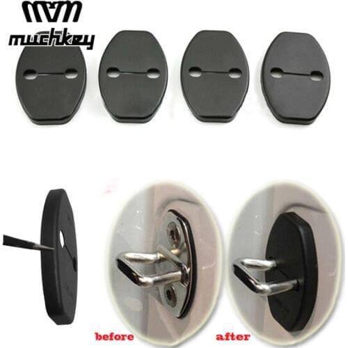 Lock Protective Cover Fit For VW MAGOTAN CC GOLF POLO JETTA GOLF Passat B4 B6 B7 Lavida Bora for Skoda AUDI Plastic 4pcs Per Set