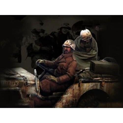 1/35 Resin Figure Model Kit Unassambled Unpainted//999(NO CAR WITH PACKAGE)