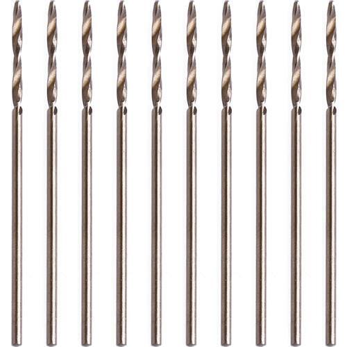 10Pcs 1mm M35 Triangle Shank HSS-Co Cobalt Twist Drill Spiral Drill Bit Set High Quality