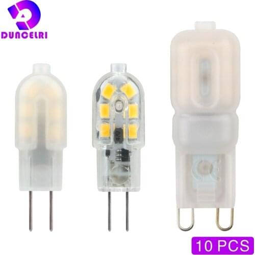 10PCS/LOT G4 G9 LED Bulb 3W 5W Light Bulb AC12V 220V LED Lamp SMD2835 Spotlight Chandelier Lighting Replace 20w 30w Halogen Lamp