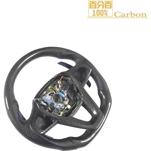 100% Real Carbon Fiber Steering Wheel With Shift Paddles For BMW G30 Car 2014-2017