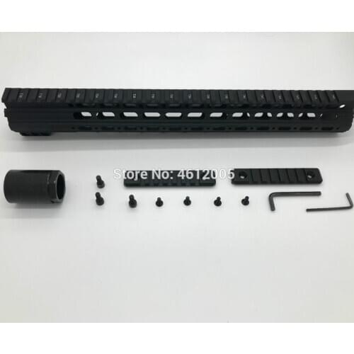 15 inch Picatinny Rails Handguard Quad Rail for Aluminum One Rail free Float AEG M4 M16 AR15 for Hunting Shooting