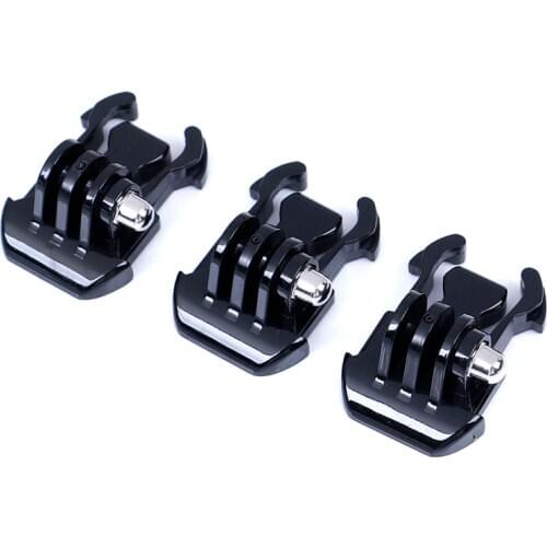 2Pcs Quick Release Gopro Buckle Basic Mount Flat Buckle Base Clip Helmet Chest Strap Adapter For Go Pro Hero 4 3 Xiaomi Yi SJCAM