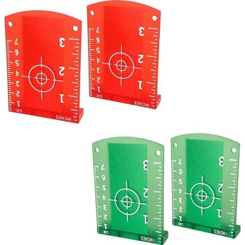 HLZS-Lasers-Targets, 2 Pack Magnetic Floor Lasers-Targets Card Plate for Beam Lasers-Level