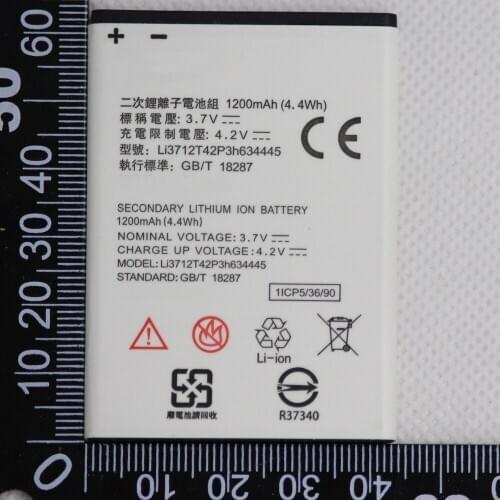 20pcs/lot Mobile Phone V815W Battery for ZTE V815W Blade A112 L110 Battery 1200mAh LI3712T42P3H634445