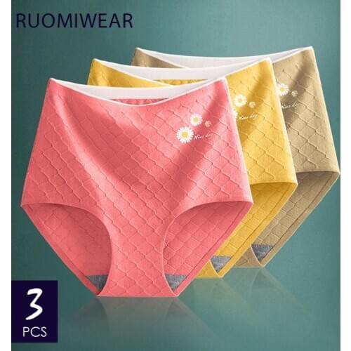ROMEWEAR High Waist Panties Cotton Womens Underpants Slimming Shaping Female Briefs High Quality Lingerie Underwear Push Hips