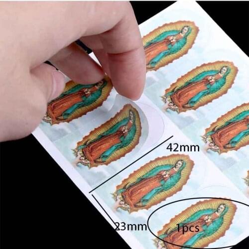 50pcs/Religious Michael Angel icon sticker design, Christian Mercy Jesus sticker printing decoration sticker 23x42mm