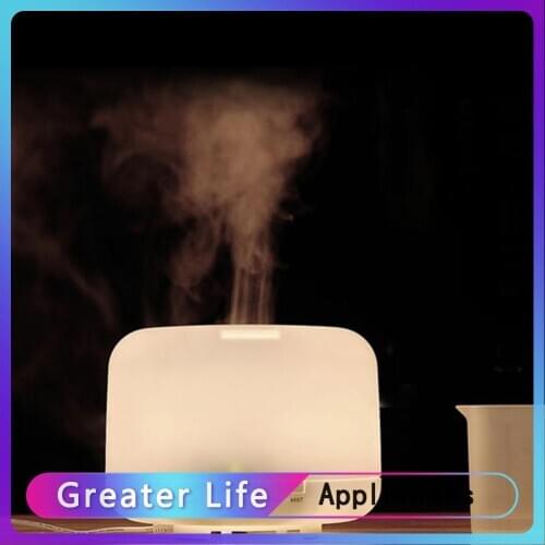 500ML Ultrasonic Timer Humidifier LED 2 Modes Aroma Essential Oil Diffuser