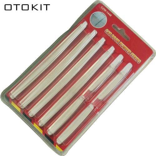 8pcs/lot Car Anti-collision Strip Bumper Protector Car Crash Bar Anti-rub Bar Retail Bumper Crash Styling Mouldings