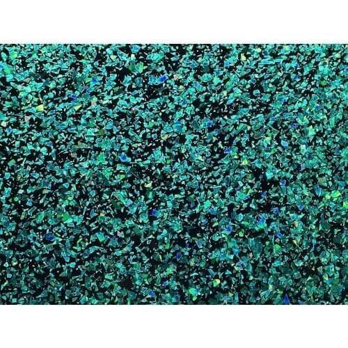 Acrylic/PMMA 1-Sided Chunky Glittering Color Sheets 2.5mm for Jewelries, Crafts, Art Works,Decoration - Radiant Emerald (RB7020)