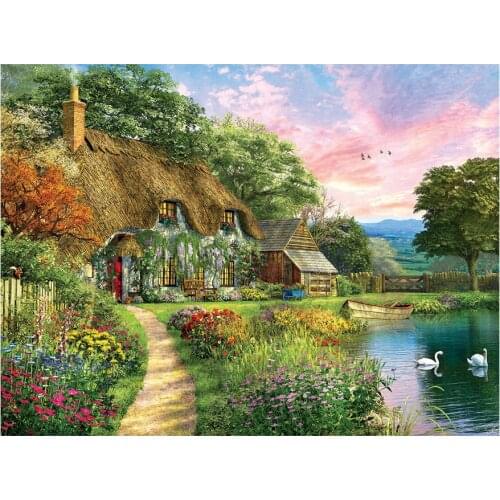 DIY Diamond painting Farm house cross stitch kits 5d Diamond embroidery mosaic needlework painting sale home decoration AA729