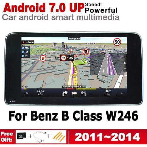 Android 7.0 up Car radio GPS multimedia player For Mercedes Benz B Class W246 2011~2014 NTG Navigation WiFi BT 2G+16G