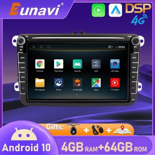 Eunavi 2Din Android Car Radio GPS For VW Passat B6 B7 CC Polo GOLF 5 6 Touran Jetta Tiguan Touran Bora Magotan Head unit no DVD