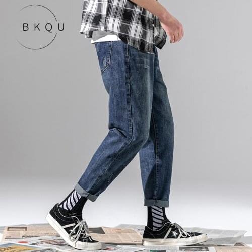 Свободные джинсы для мужчин BKQU China At AliExpress