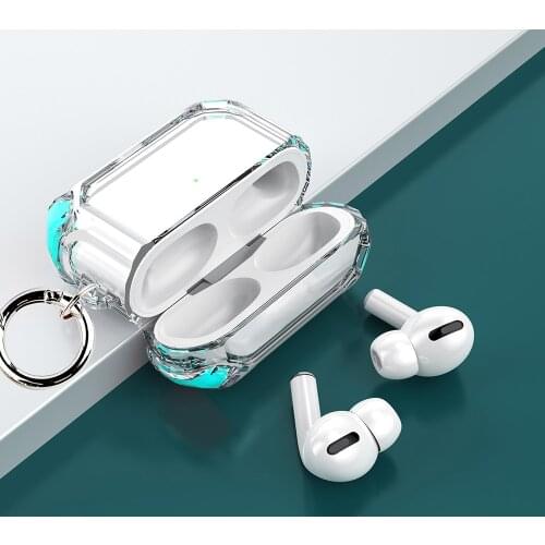 KISSCASE Earphone Case for Apple Airpods1 2 Portable Earphone Case for Airpods pro Mini Drop-proof Transparent Protective Shell