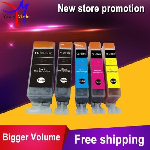PGI-525 CLI-526 Compatible Ink Cartridges For Canon Printer iP4850 iP4950 iX6550 MG5150 MG5250 MG6150 MG8150 MX885 MG5350