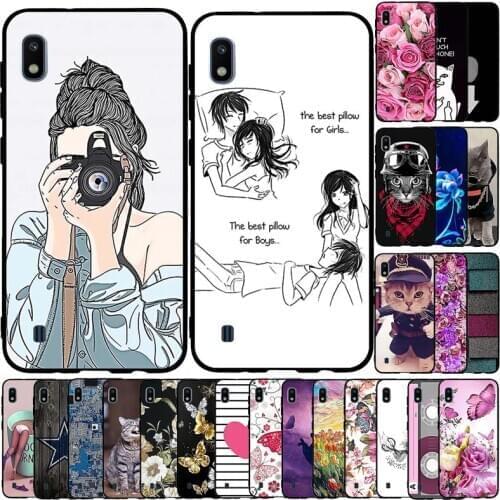 For Samsung Galaxy A10 Case Bumper Back Cover Soft Silicone Cute Phone Case For Samsung Galaxy A10 SM-A105F A105F A105 Case Etui
