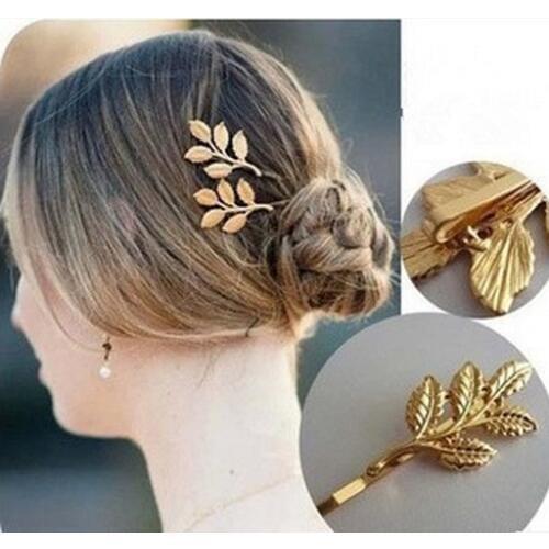 JZTOP Brand Fashion Leaves Hair Clip Hair Accessories Barrettes For Women