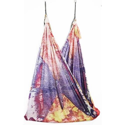 Swing Hammock Aerial Yoga Silk Equipment Anti Gravity Aerial Yoga Strap Fitness Aerial Bed Swing Home Gym Whole Yoga Workout