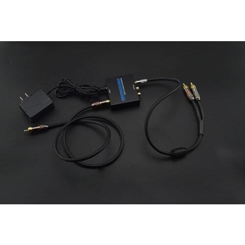 Coaxial Digital Stereo Audio SPDIF Coaxial Signal To Analog Converter DAC Jack 2*RCA Amplifier Decoder Adapter