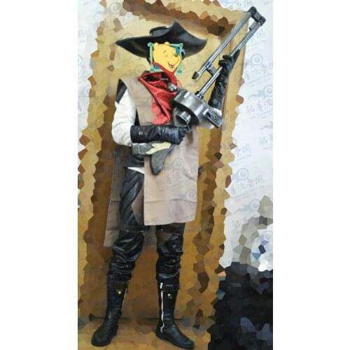 LOL cosplay Khada Jhin The Virtuoso Cosplay Costume Cowboy Uniform For Adult Men Comic Con Party Christmas Halloween Suit