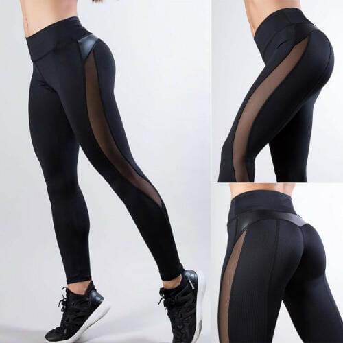 Hot Women Sports Leggings Solid Fitness Leggings for Running Sports High Waist Jogging Long Trousers