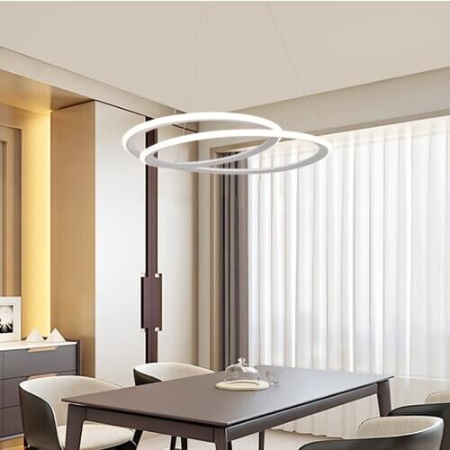 Dining Room Chandelier Post-modern Minimalist Living Room Light Luxury Lamps Ring Creative Personality Bar Bar Lamps
