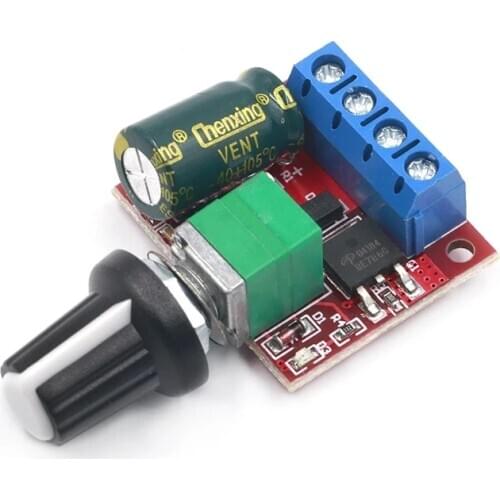 Mini DC-DC 4.5V-35V 5A 90W PWM DC Motor Speed Controller Module Speed Regulator Control Adjust Board Switch 12V 24V PN35