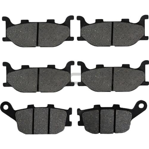 Motorcycle Front and Rear Brake Pads For Yamaha FZ 6 Fazer Fairing 2 Piston Caliper 2004-2007 XJ S Diversion 2013
