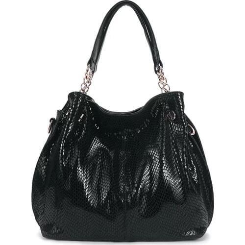 New women large-capacity snake-print shoulder bag messenger bag high quality ladies fashion handbag commuter OL bag
